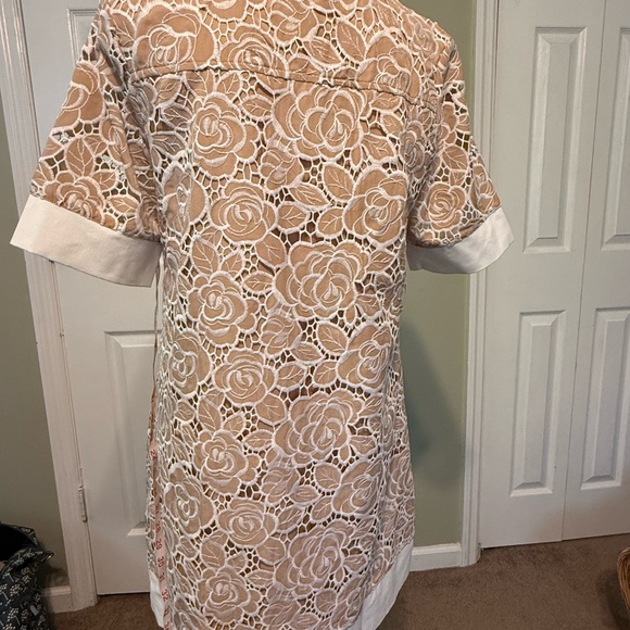 Delicate Days Taupe Crochet Dress by Shop the Mint - Picture 5 of 14